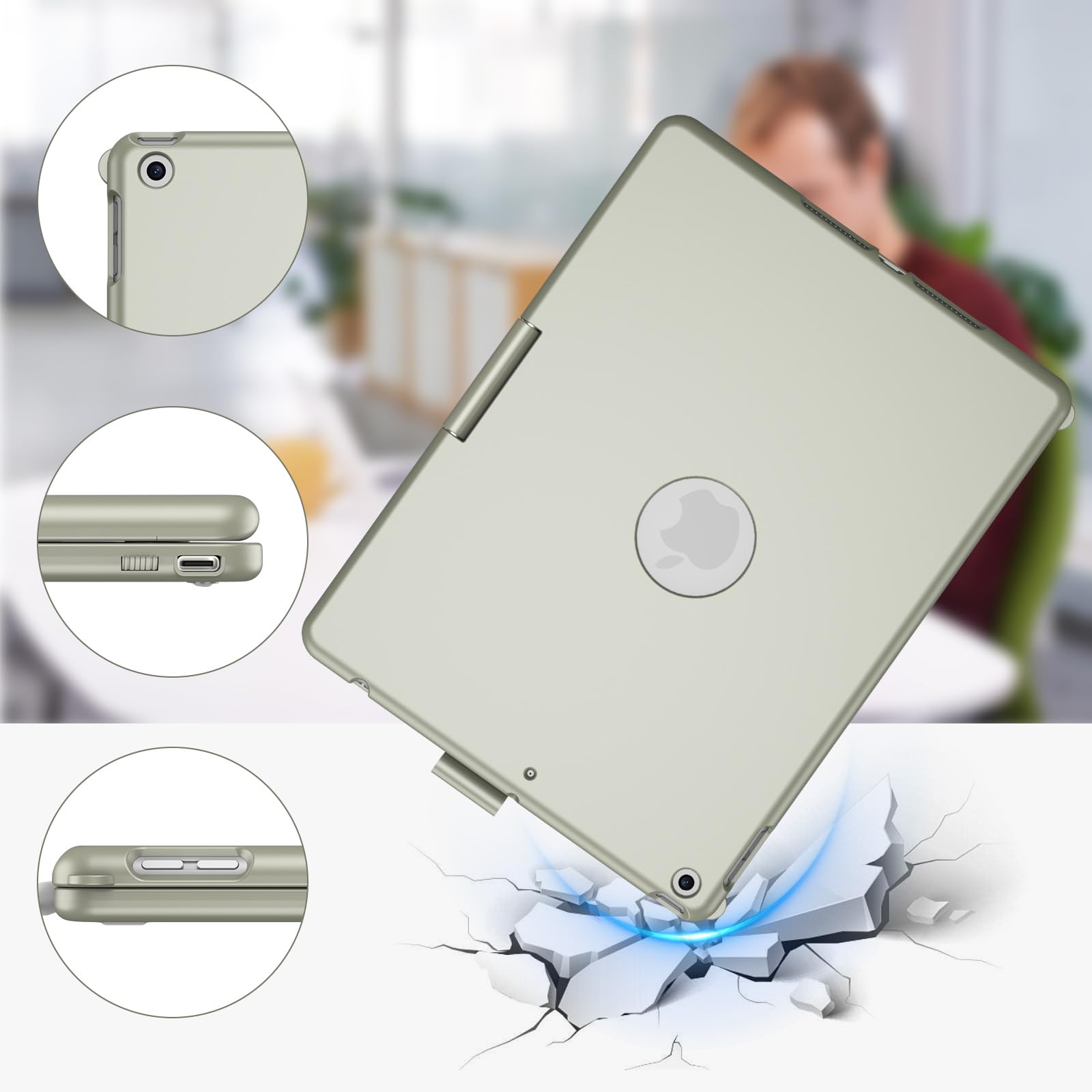 Amazon.co.jp: KBCASE タッチパッドキーボードケース iPad 9th/8th/7th
